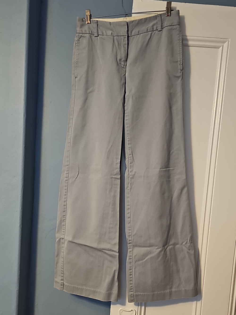 J. Crew Light Gray Wide-Leg Pants